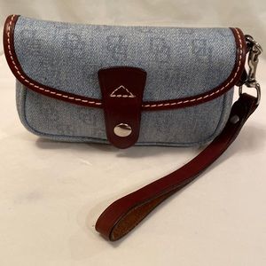 Dooney and Bourke denim wristlet